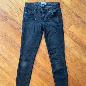 Dark Gray Paige Skinny Jeans